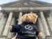 KryptoBear in front of the Reichstag Building